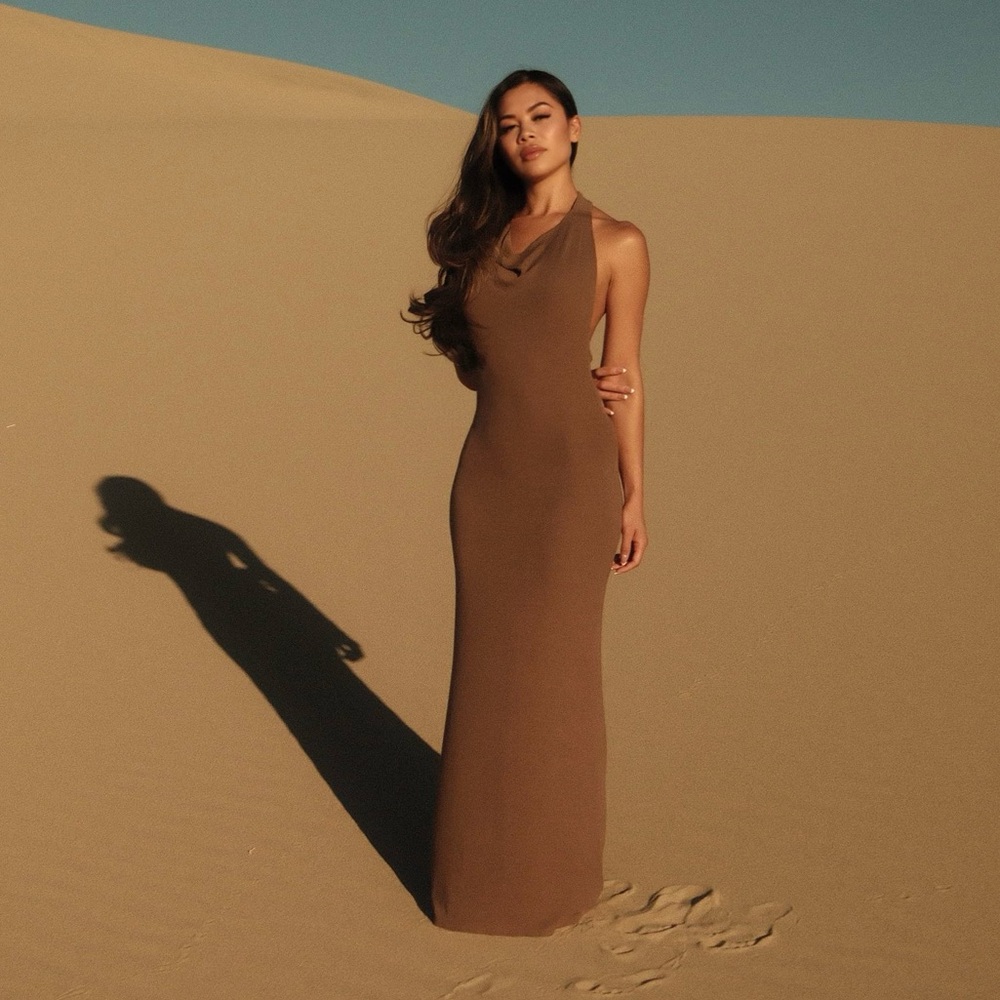 NEW Dark Taupe Maxi Dress